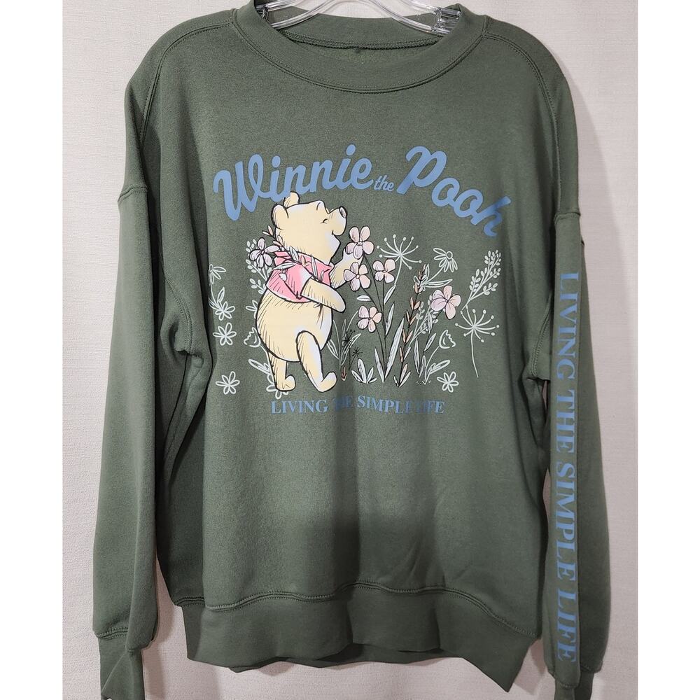 Winnie the pooh '' Living The simple life'' sweatshirt women's XS